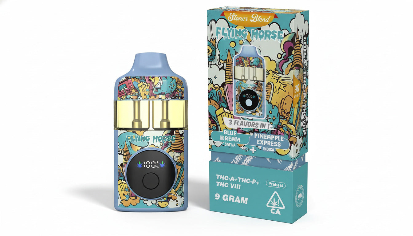 Flying Horse Stoner Blend 3-in-1 Disposable Vape Review: A Triple-Thre MUVATEGLOBAL Flying Horse Stoner Blend 3-in-1 Disposable Vape Review: A Triple-Thre MUVATEGLOBAL